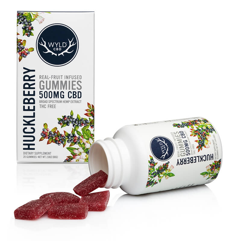 Wyld CBD Gummies Huckleberry 25mg 20ct - Dr.Ganja