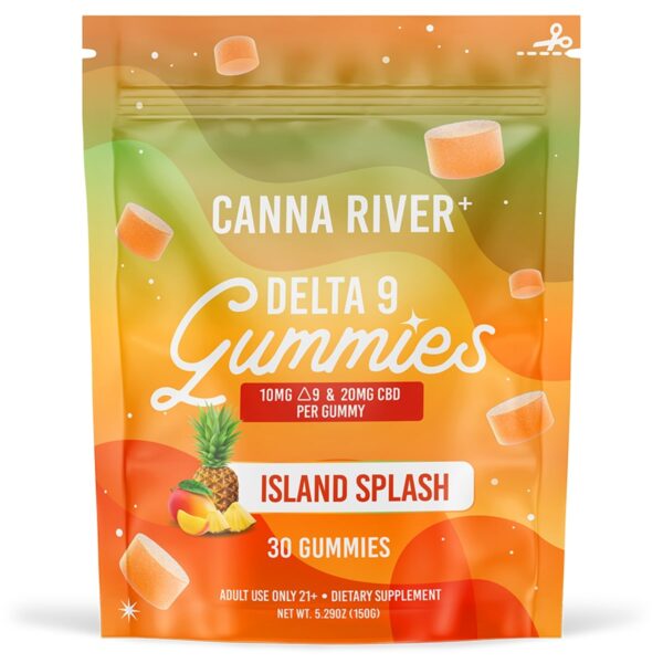Canna River CBD & Delta 9 Gummies Island Splash 900mg 30ct