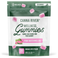 Canna River CBD & CBG Wellness Gummies Pink Watermelon 3000mg 30ct