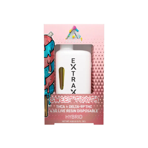 Delta Extrax Adios Blend Disposable Vape Pen Sweet Tooth 4.5g