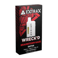Delta Extrax Wreck'd Blend Disposable Vape Pen Brainstorm Haze 4.5g