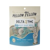Mellow Fellow Delta 8 Gummies Blue Razz 500mg 10ct