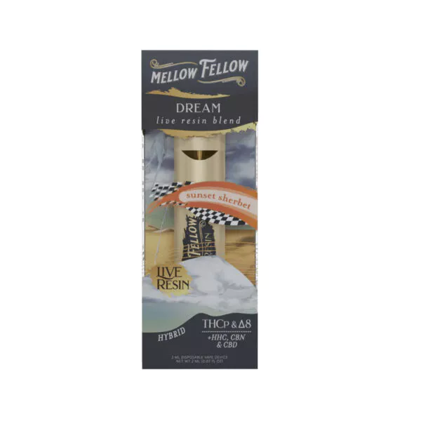 Mellow Fellow Dream Blend Disposable Vape Pen Sunset Sherbet 2ml