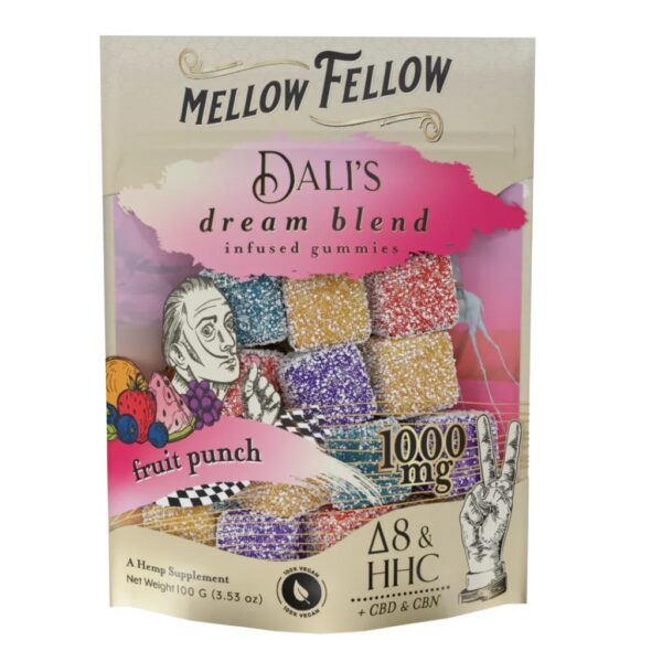 Mellow Fellow Dream Blend Gummies Fruit Punch 1000mg 20ct