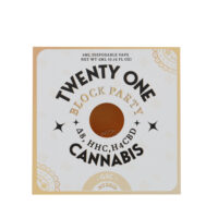 Twenty One Cannabis Block Party Blend Disposable Vape Pen Girl Scout Cookies 4ml