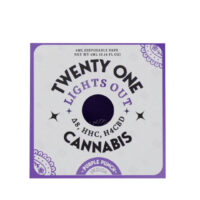 Twenty One Cannabis Lights Out Blend Disposable Vape Pen Purple Punch 4ml