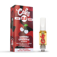 Cake Delta 10 Live Resin Vape Cartridge Cherry Crumble 2g