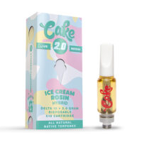 Cake Delta 10 Live Resin Vape Cartridge Ice Cream Rosin 2g