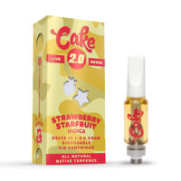 Cake Delta 10 Live Resin Vape Cartridge Strawberry Starfruit 2g