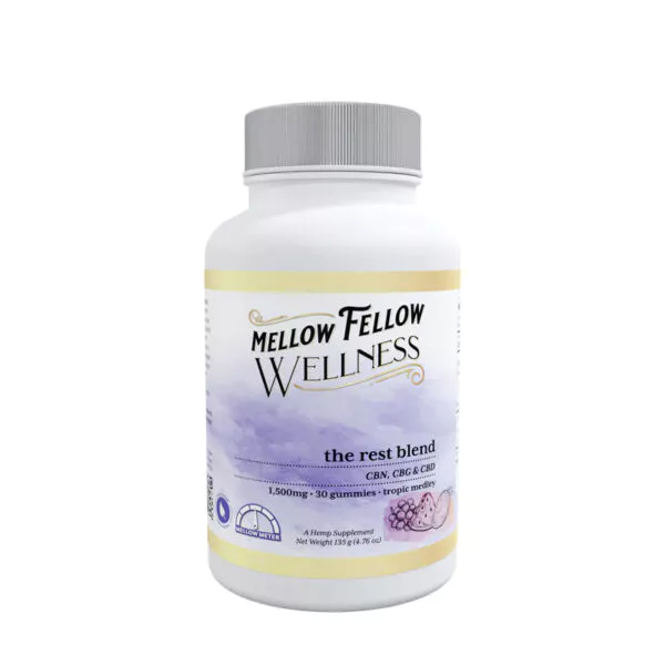 Mellow Fellow Rest Blend Gummies Tropic Medley 1500mg 30ct