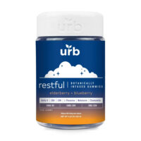 Urb Restful Botanically Infused Gummies Elderberry and Blueberry 1875mg 30ct