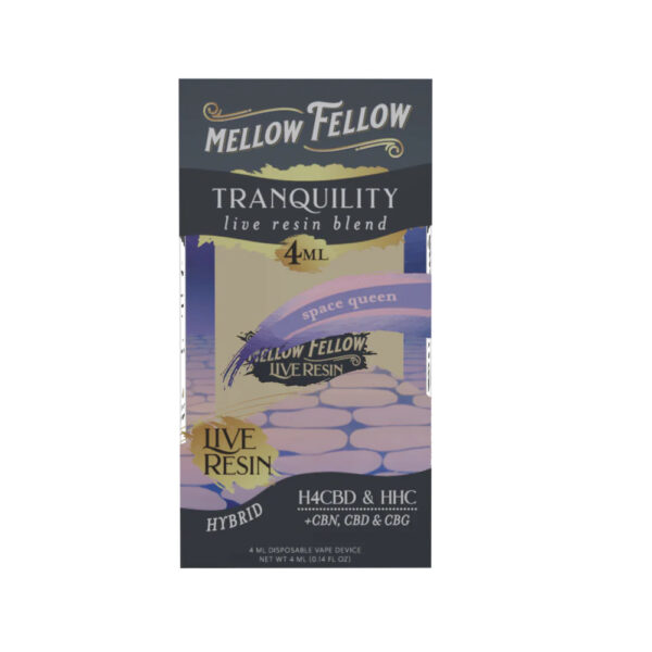 Mellow Fellow Tranquility Blend Live Resin Disposable Vape Pen Space Queen 4ml