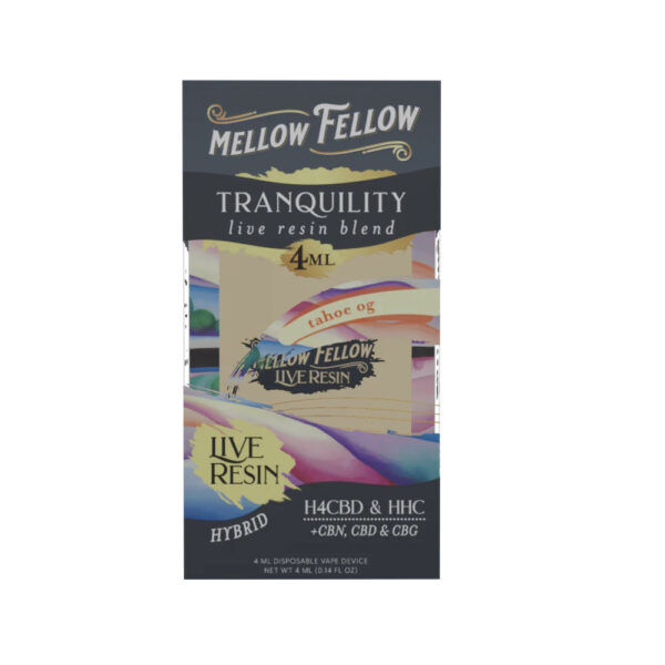 Mellow Fellow Tranquility Blend Live Resin Disposable Vape Pen Tahoe OG 4ml