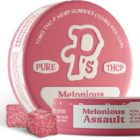 Pushin P's THCP Gummies Melonious Assault 100mg 10ct