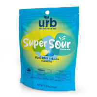 Urb Super Sour Gummies Blue Razz & Lemon 750mg 30ct
