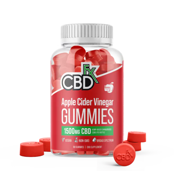 CBDfx CBD Gummies Apple Cider Vinegar 1500mg 60ct