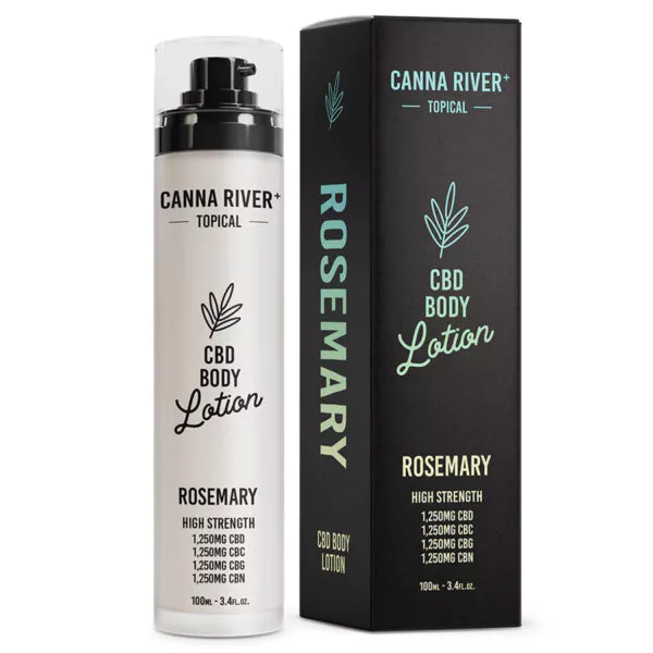 Canna River Broad Spectrum CBD Body Lotion Rosemary 5000mg 3.4oz