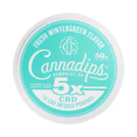 Cannadips 5x CBD Pouches Wintergreen 750mg 15ct