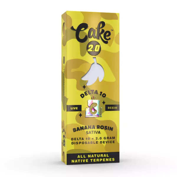 Cake Delta 10 Live Resin Disposable Vape Pen Banana Rosin 2g