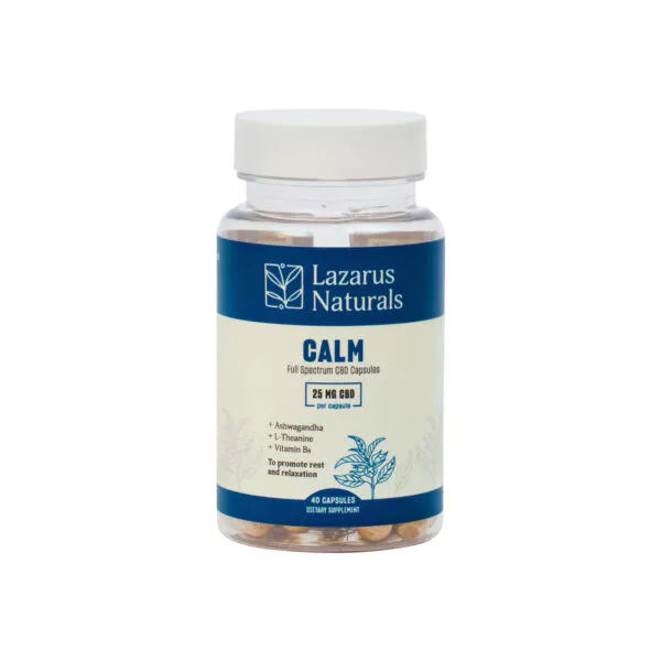 Lazarus Naturals Full Spectrum CBD Capsules Calm 1000mg 40ct