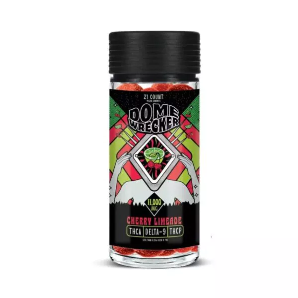 Dome Wrecker THCA THCP Gummies Cherry Limeade 11000mg 21ct