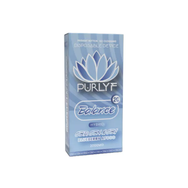 Purlyf Targeted CBD Disposable Blueberry Afgoo 2g